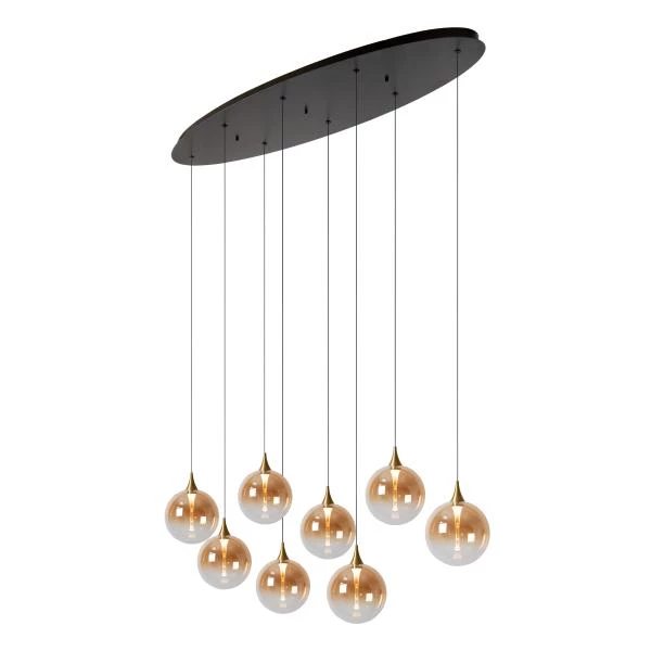 Lucide Premium GISELA - Lámpara colgante - LED Regul. - 8x3,9W 2700K - Ámbar - detalle 4